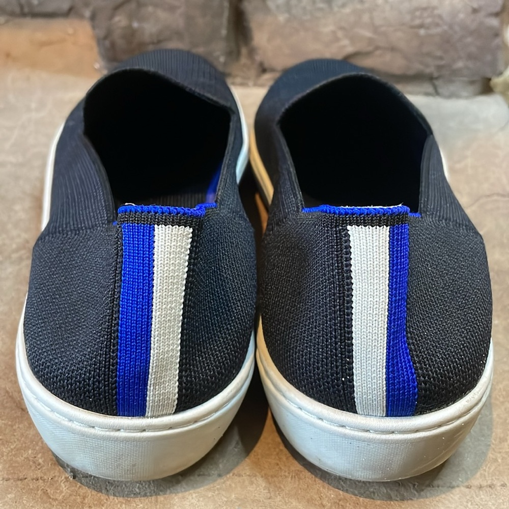 Rothy’s Size 10.5 Women’s Black Slip On Sneaker - Picture 2 of 8